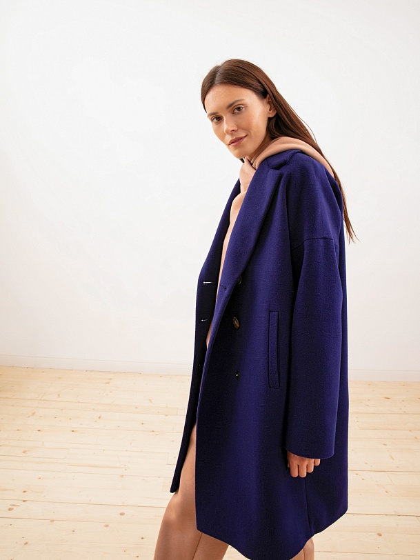 Пальто-кокон с мембраной