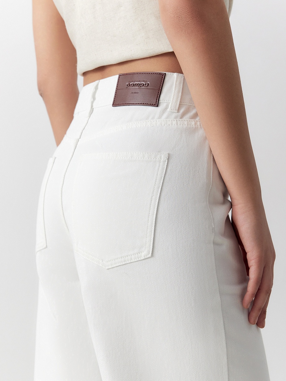 Широкие прямые джинсы из 100% хлопка 