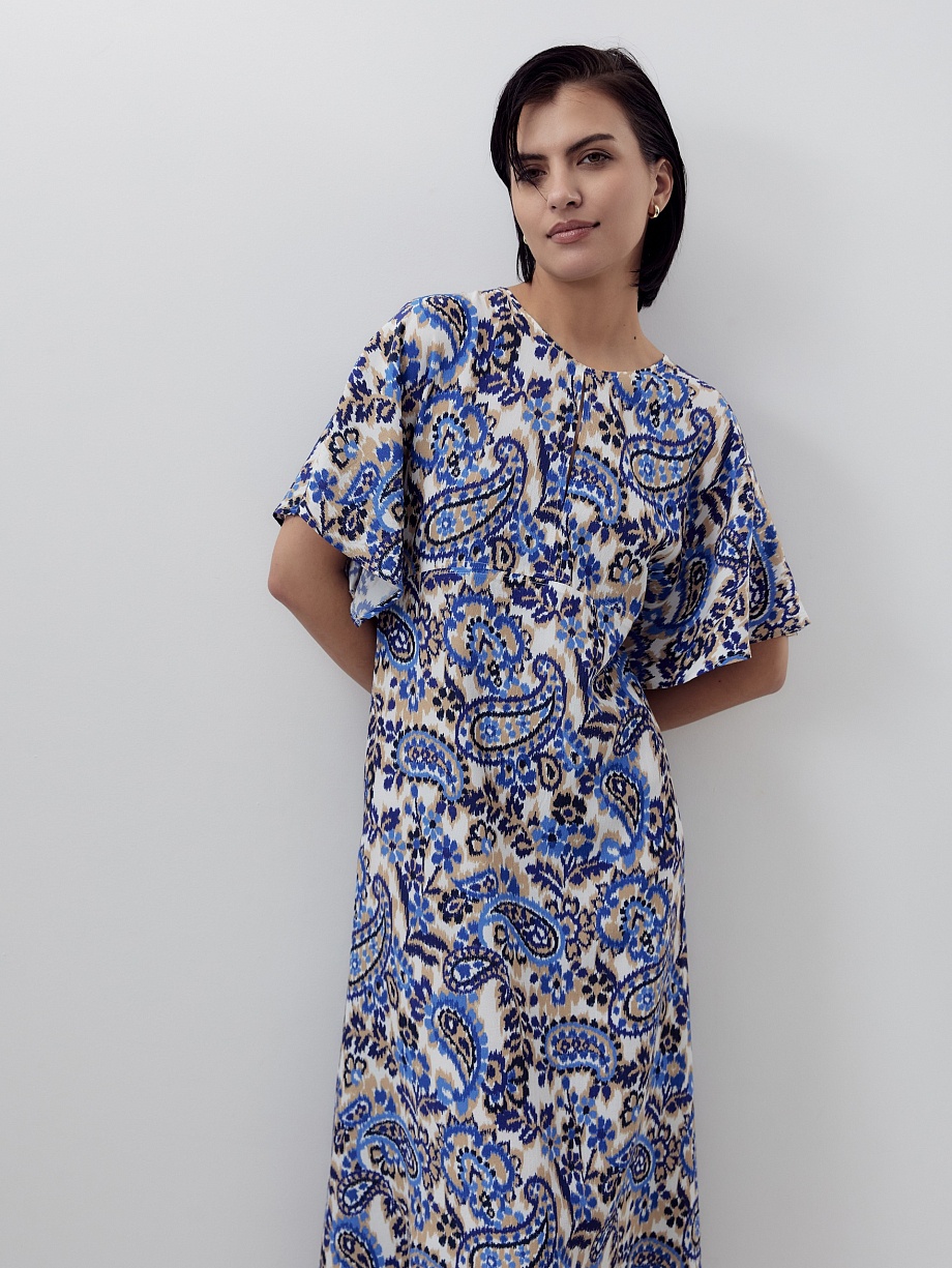 Платье миди из 100% вискозы