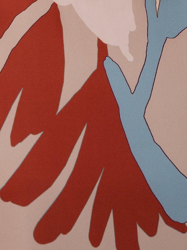 Полуприлегающая блуза с длинным рукавом