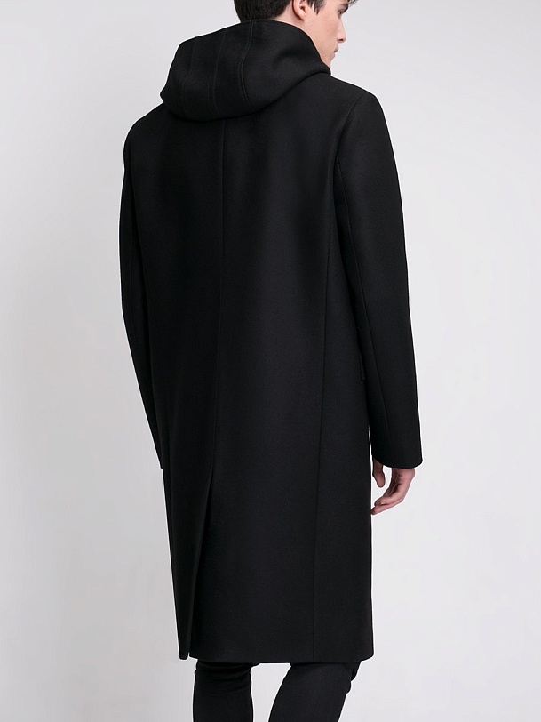 Пальто мужское с капюшоном