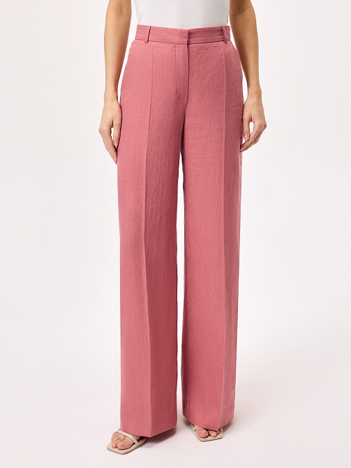 Брюки со стрелками из премиального 100% льна