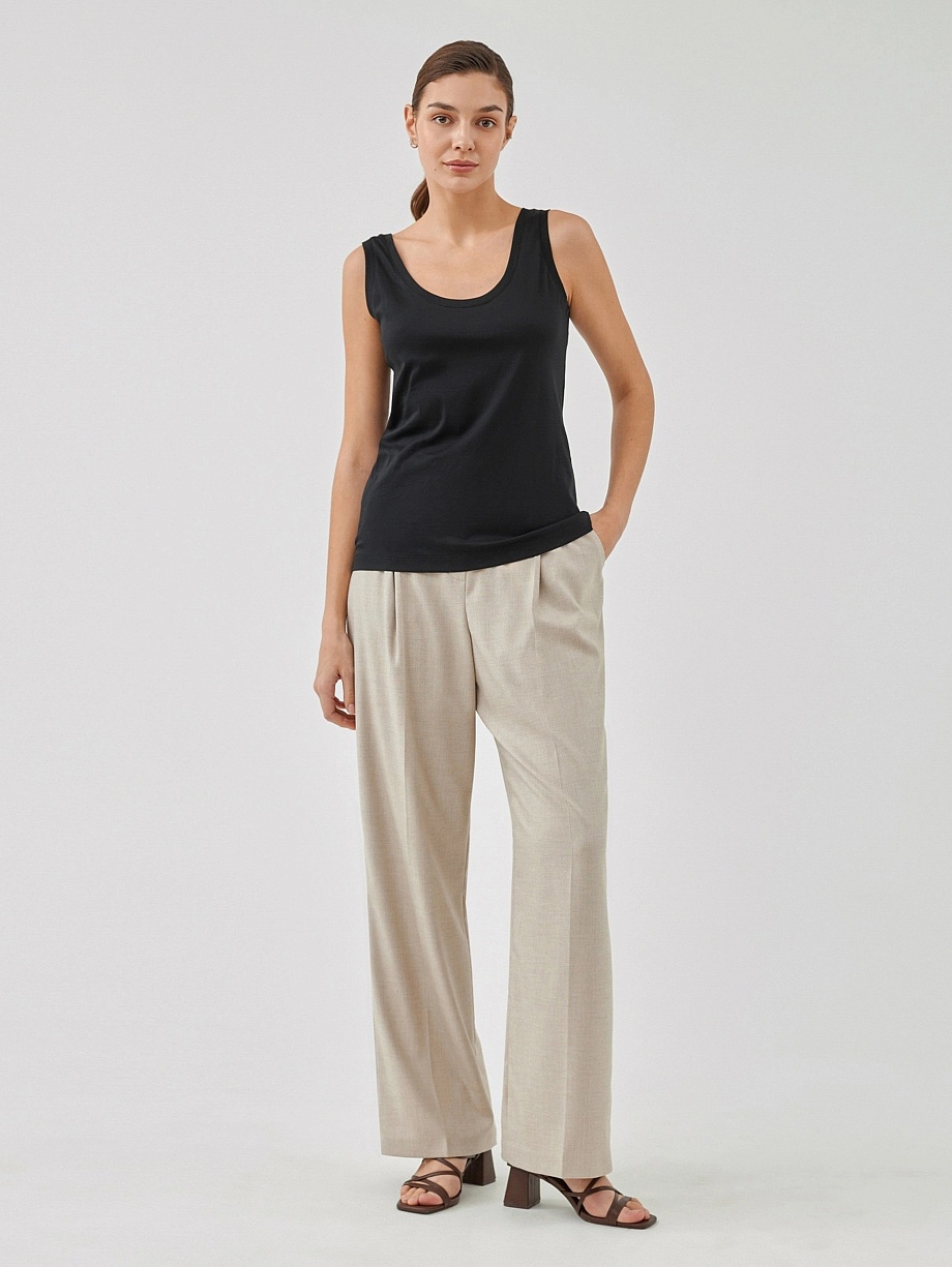 Топ из 100% мерсеризированного хлопка