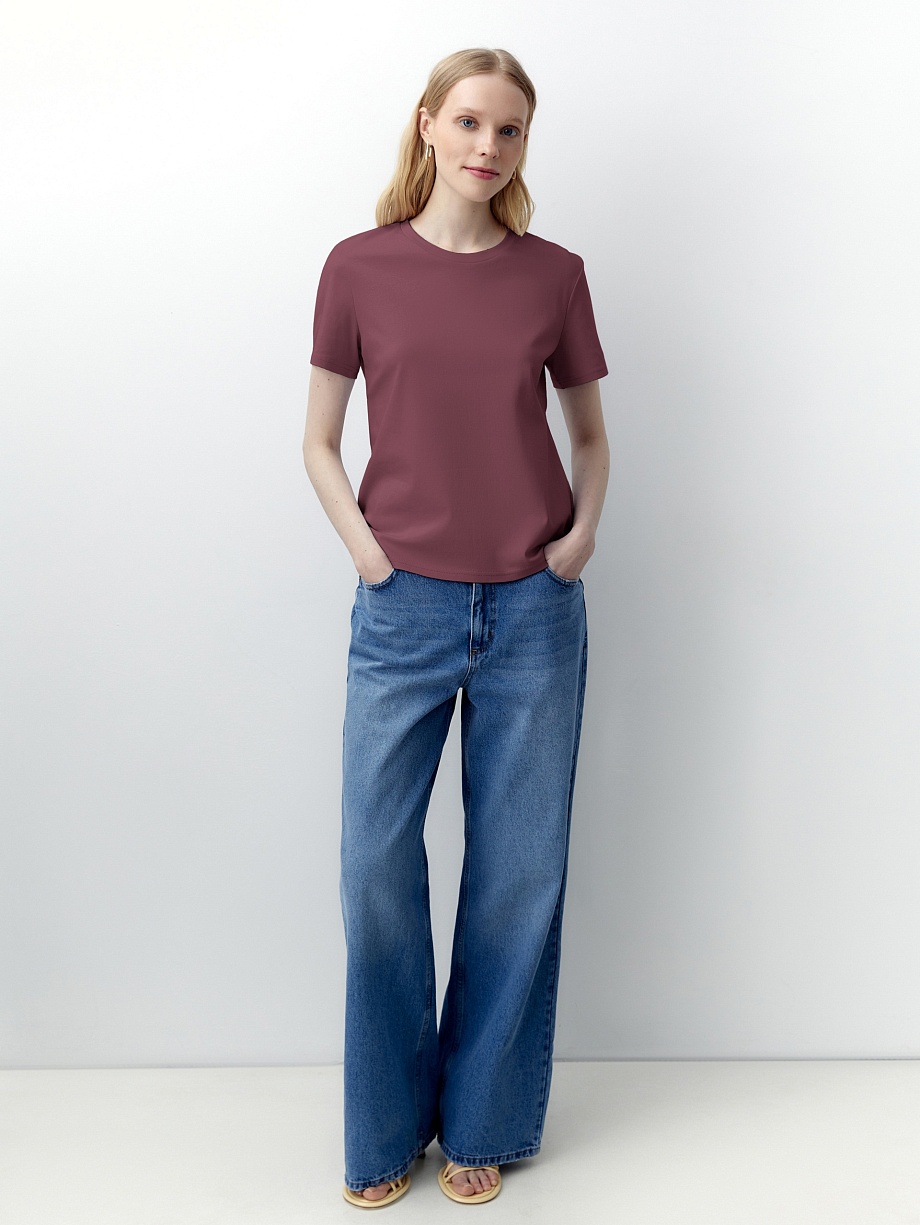 Футболка из 100% мерсеризированного хлопка