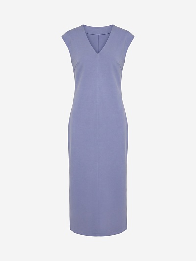 Трикотажное платье миди из хлопка POMPA