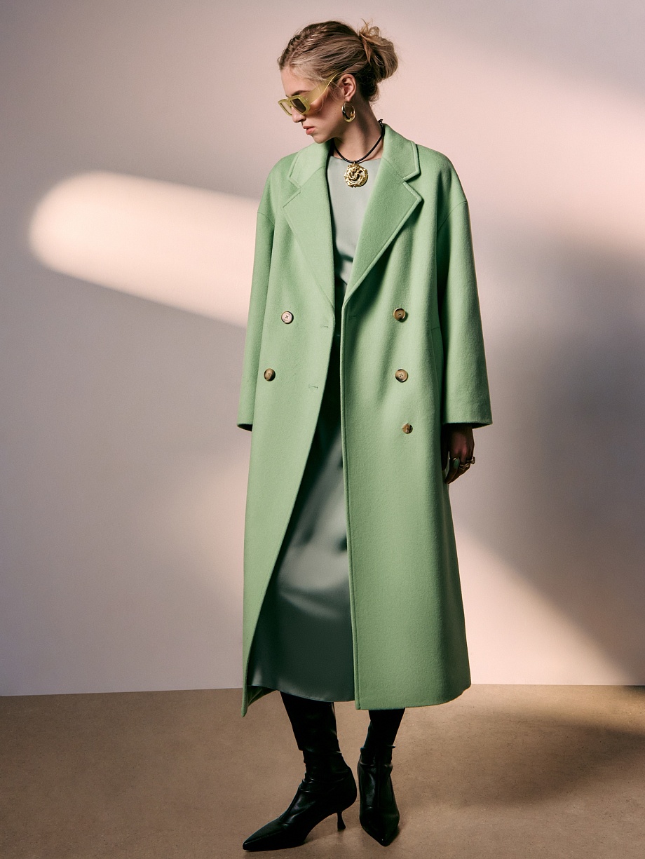 Пальто из шерсти с мембраной