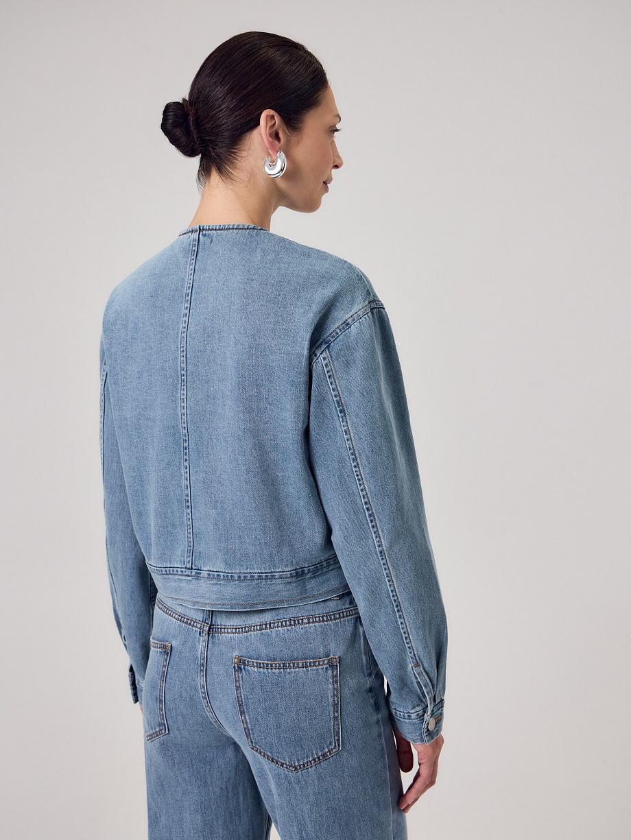 Джинсовая куртка из 100% хлопка