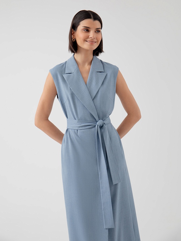 Платье-сарафан из костюмной ткани