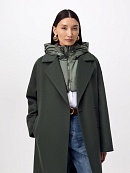 Пальто из шерсти с мембраной, утеплённой спинкой и съёмным капюшоном POMPA арт.1015545p90841