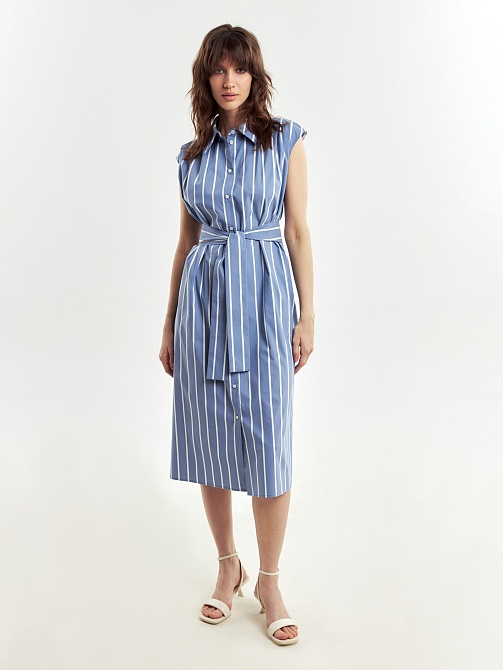 Платье-халат из хлопка