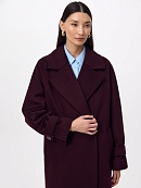 Пальто из шерсти с мембраной, утеплённой спинкой и съёмным капюшоном POMPA арт.1015644p90812