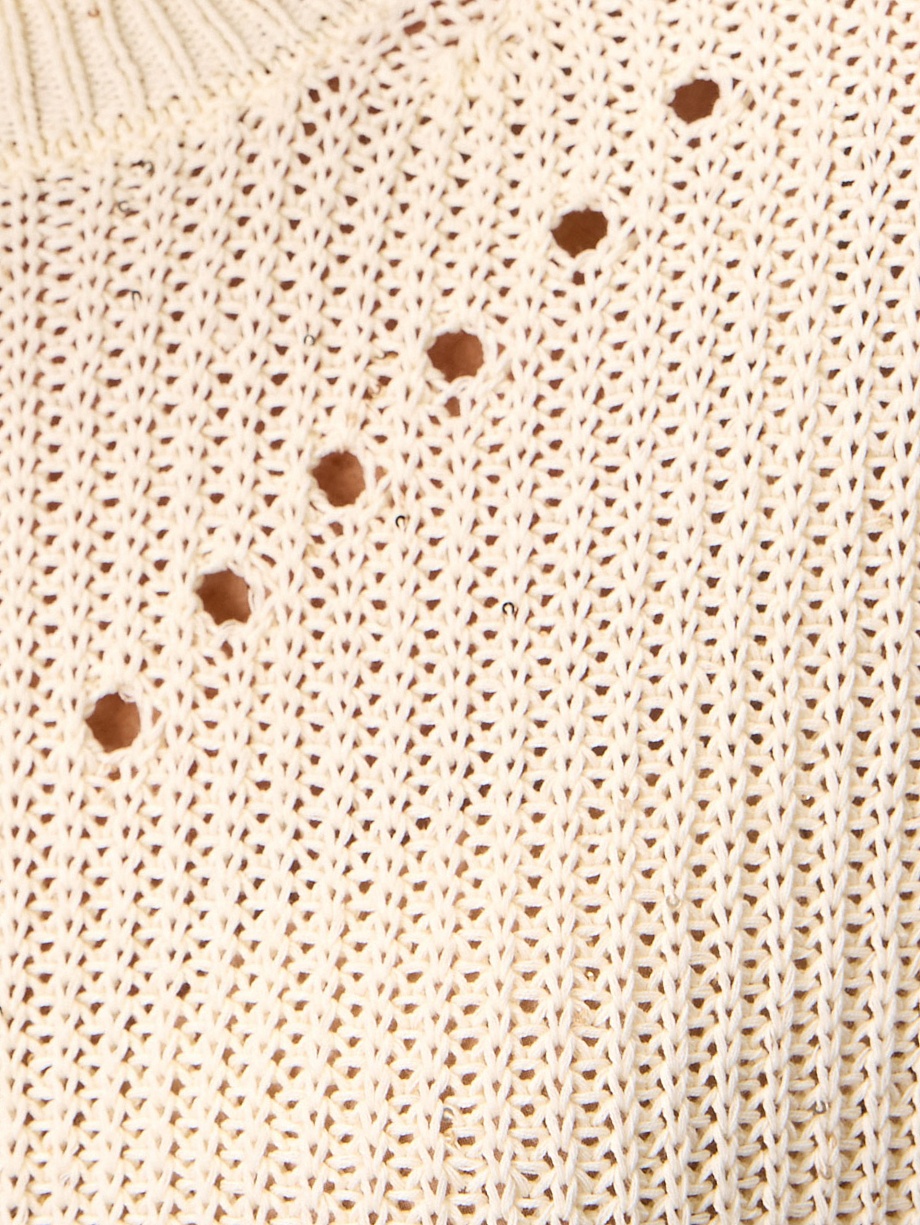 Джемпер из хлопка с микропайетками