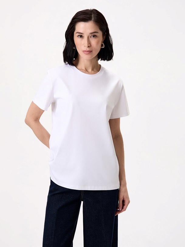 Футболка из 100% мерсеризированного хлопка