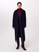 Пальто из шерсти и шелка с мембраной и утеплённой спинкой POMPA арт.1015973p90064