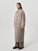 Пальто из премиальной шерсти со стёганым жилетом POMPA арт.1016220p91187