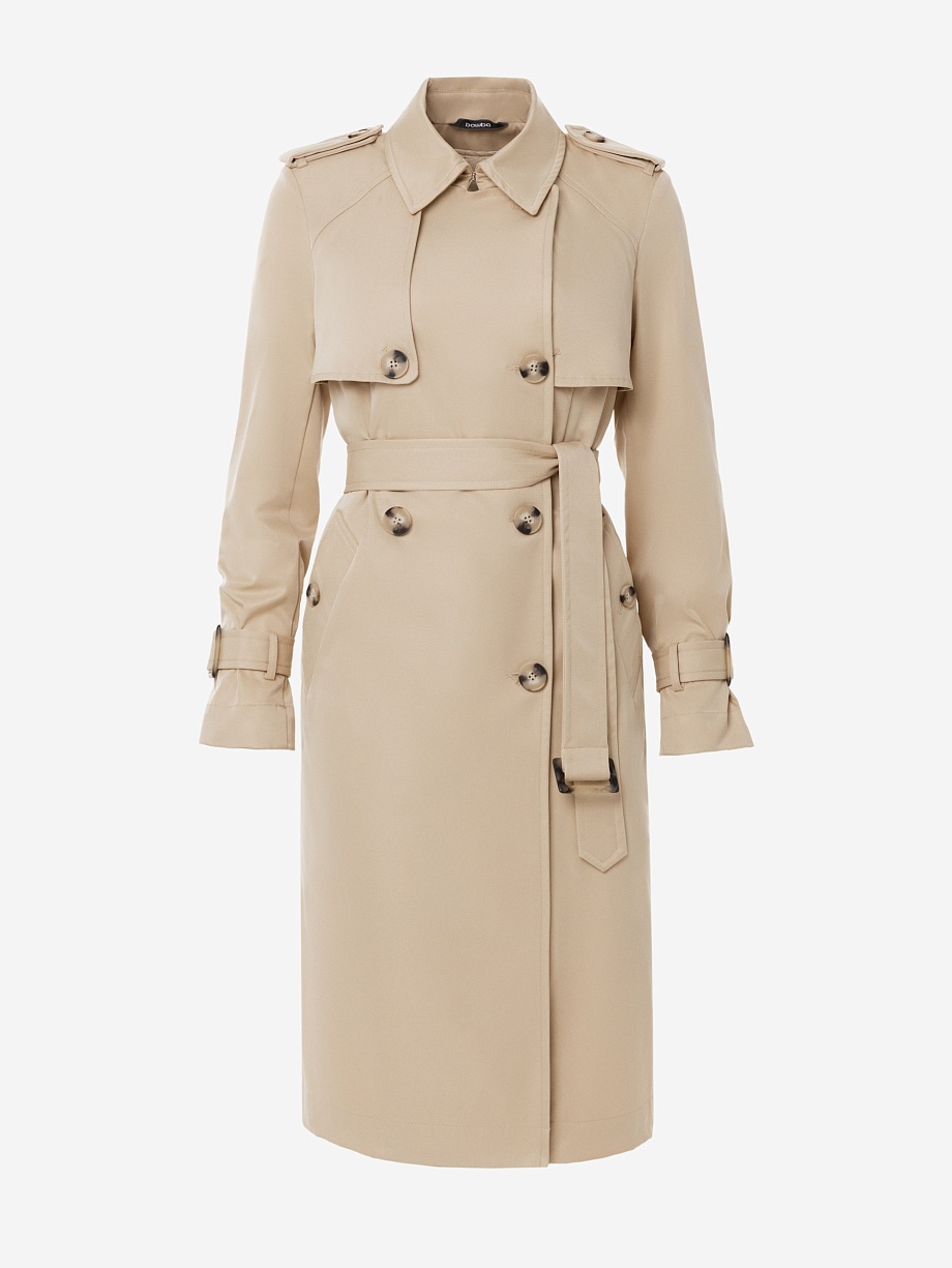 Классический бежевый тренч с подстежкой