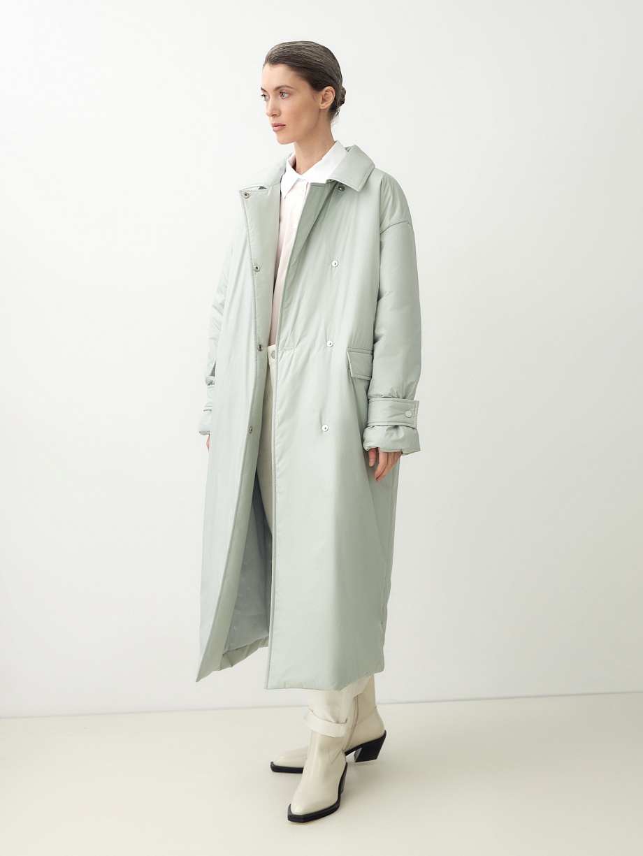 Пальто из плащёвой ткани с мембраной