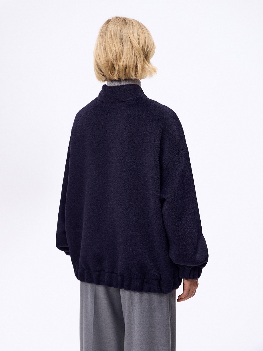 Куртка-бомбер из премиальной шерсти Альпака Бэби Сури