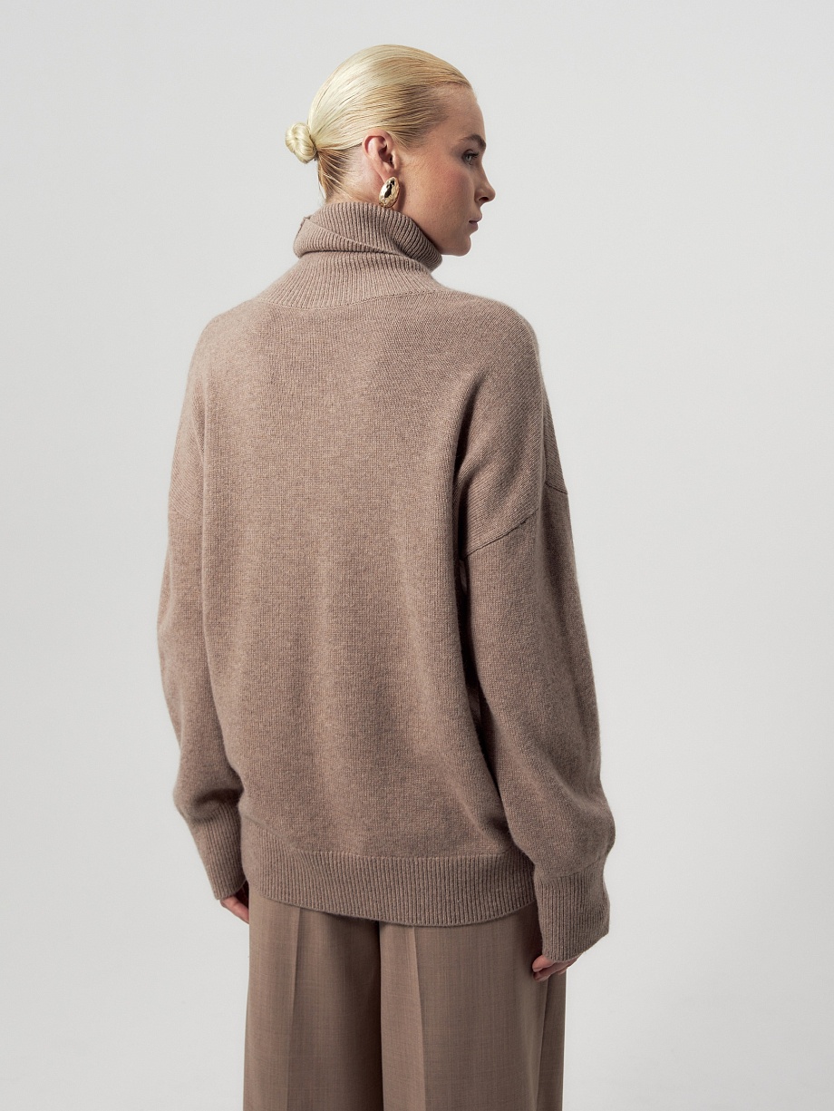 Cвитер оверсайз из 100% кашемира