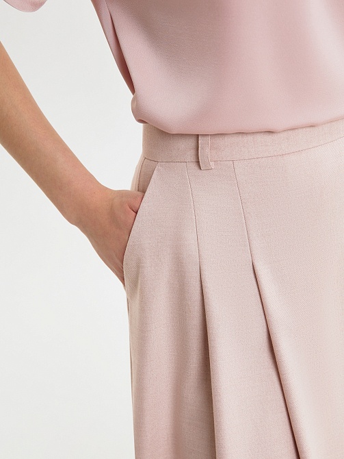 Юбка-миди из текстурной костюмной ткани