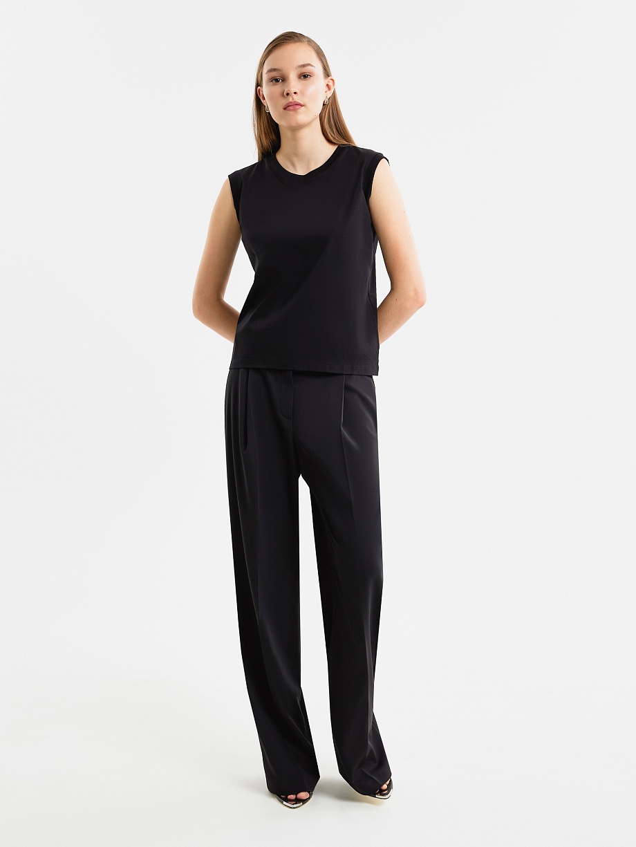 Топ из мерсеризированного хлопка