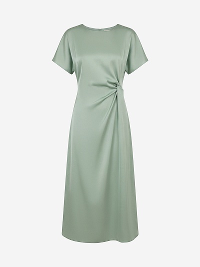 Платье миди из атласа