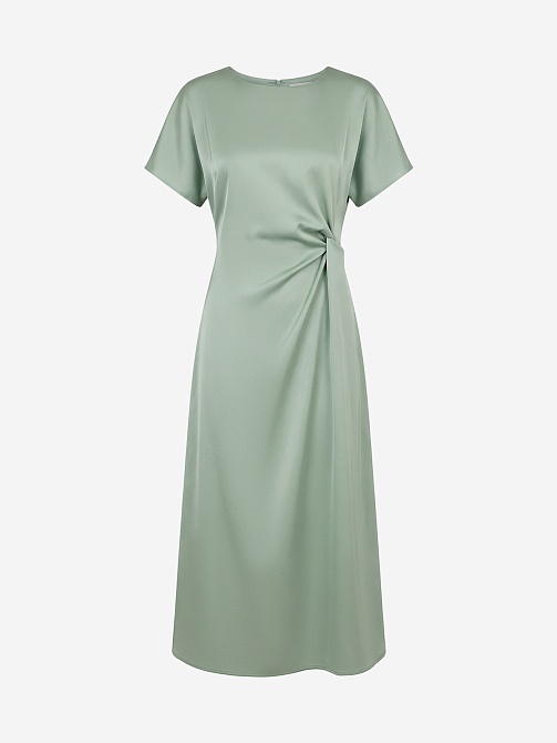 Платье миди из атласа