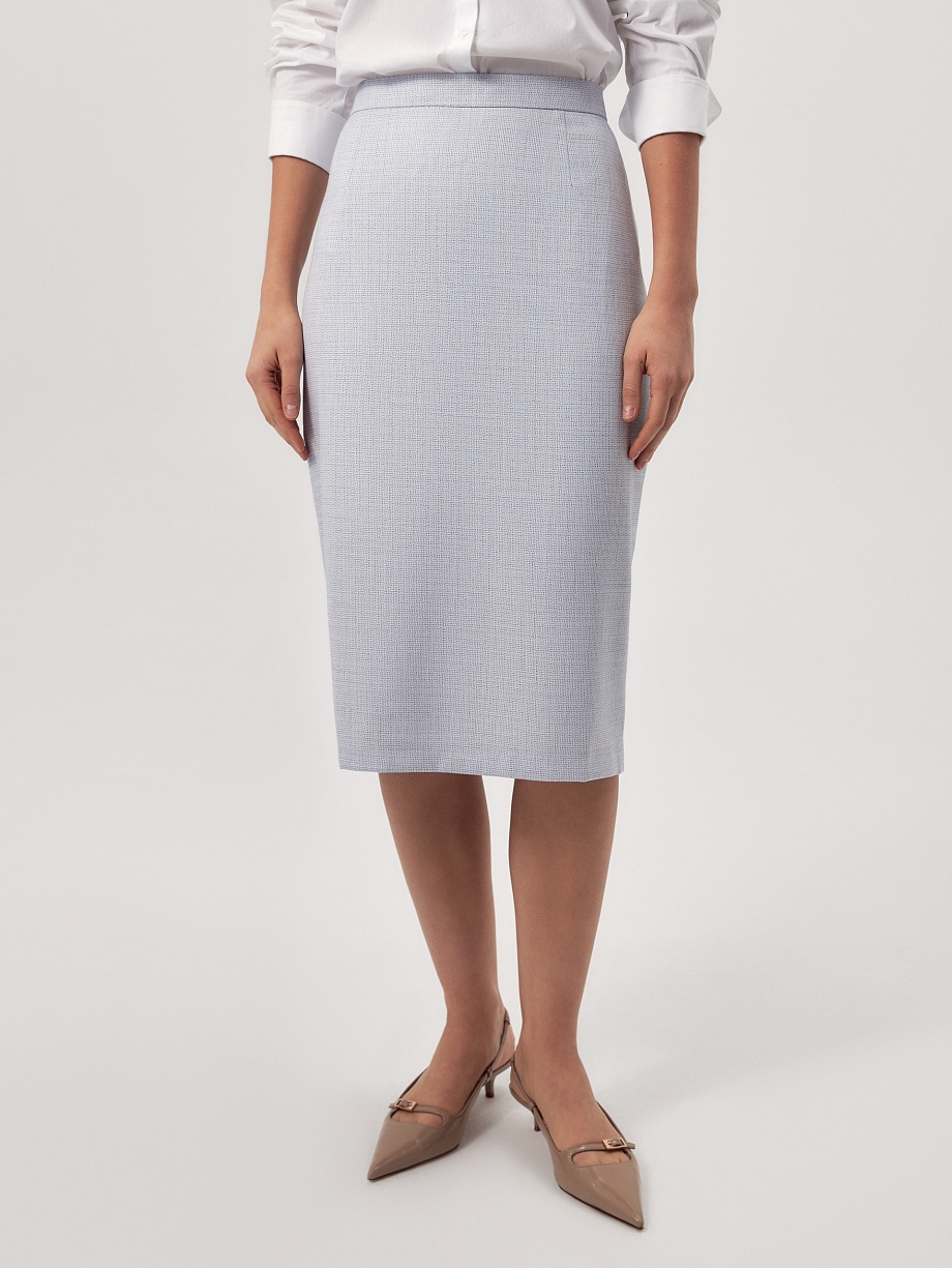 Юбка-миди из твида