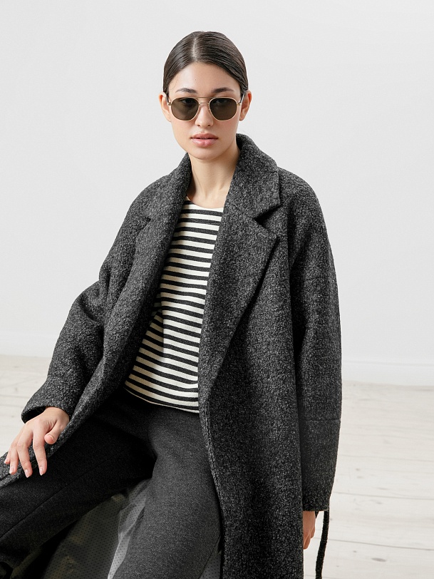 Шерстяное пальто еврозима с мембраной и утепленной спинкой