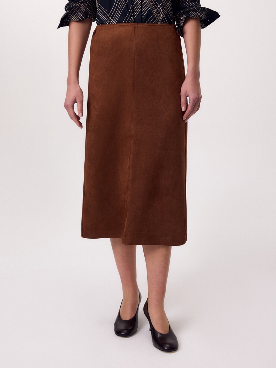 Юбка из экозамши