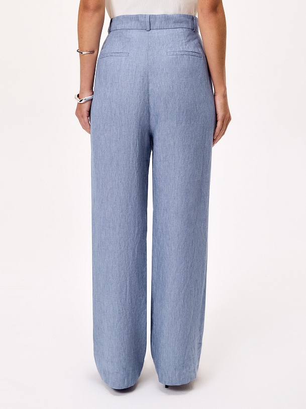 Брюки из премиального 100% льна 