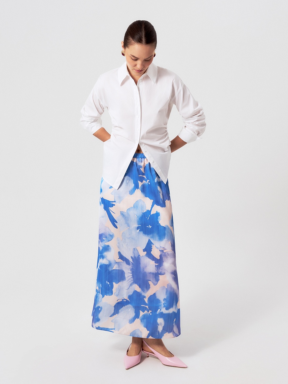 Юбка-макси с эластичным поясом