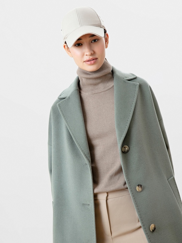 Шерстяное пальто демисезонное с мембраной