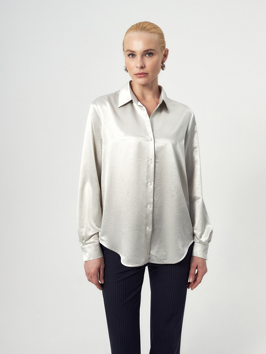 Рубашка из атласа