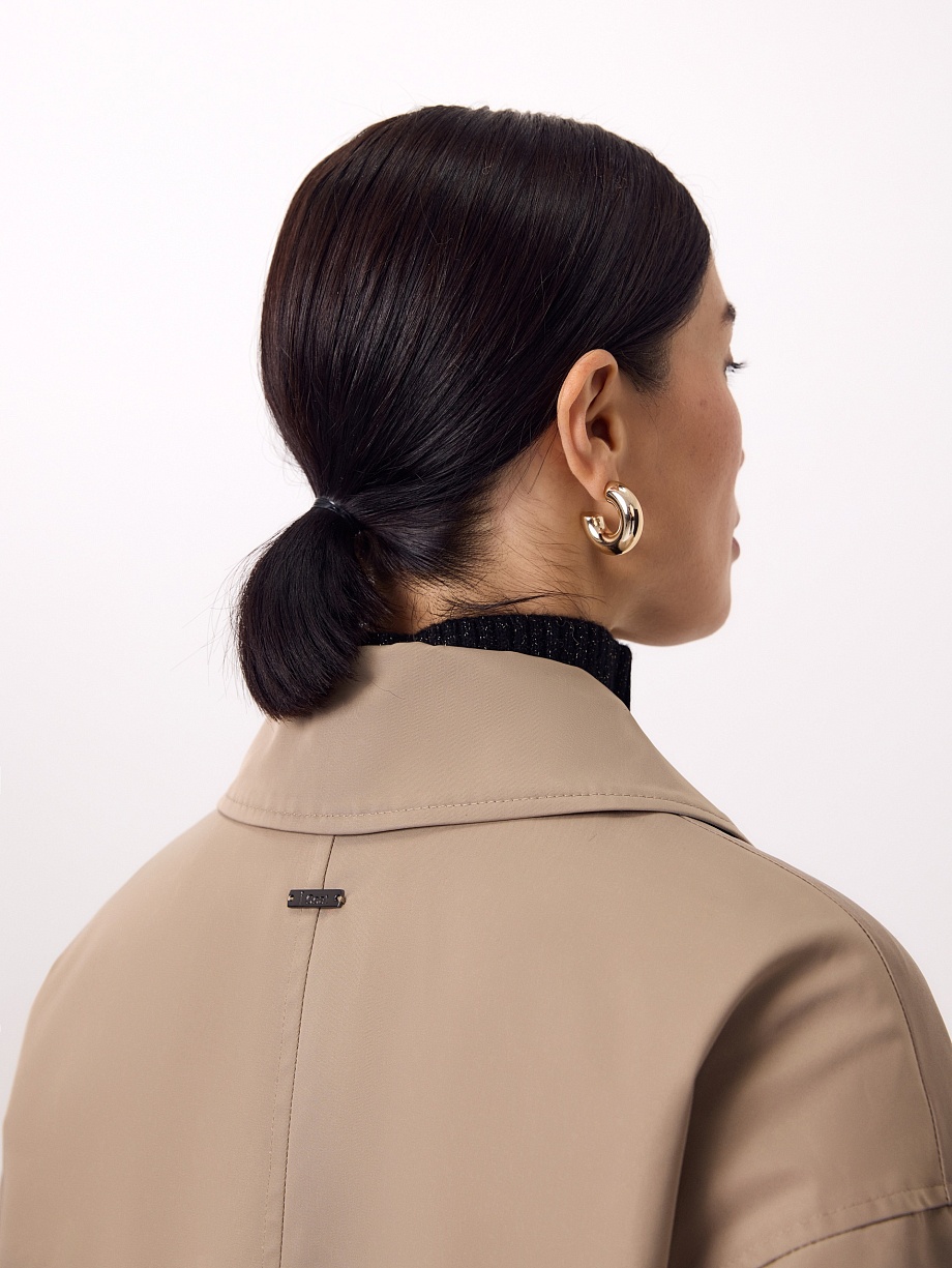 Пальто-тренч с мембраной и тонким утеплителем