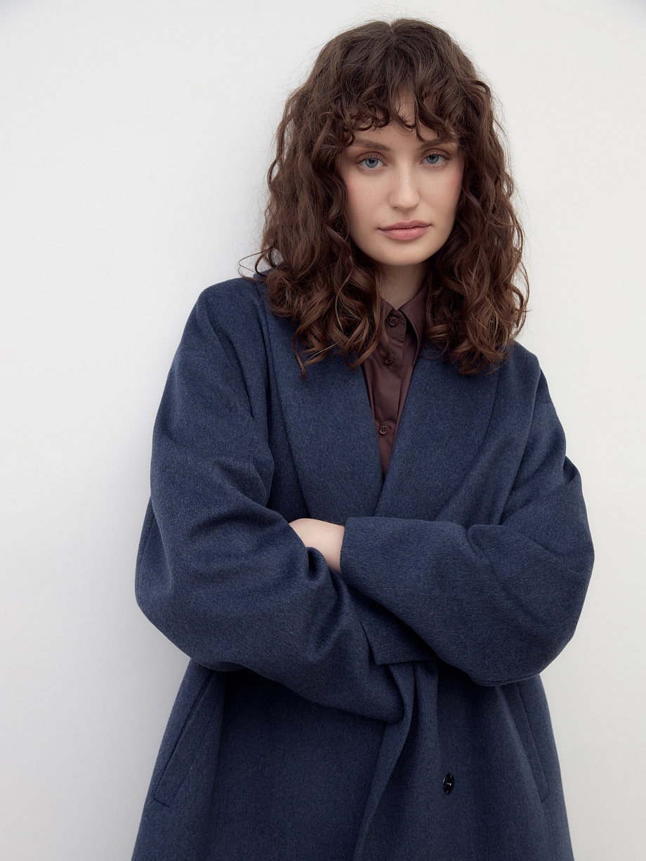 Шерстяное пальто с мембраной