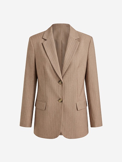 Удлиненный жакет из костюмной ткани POMPA