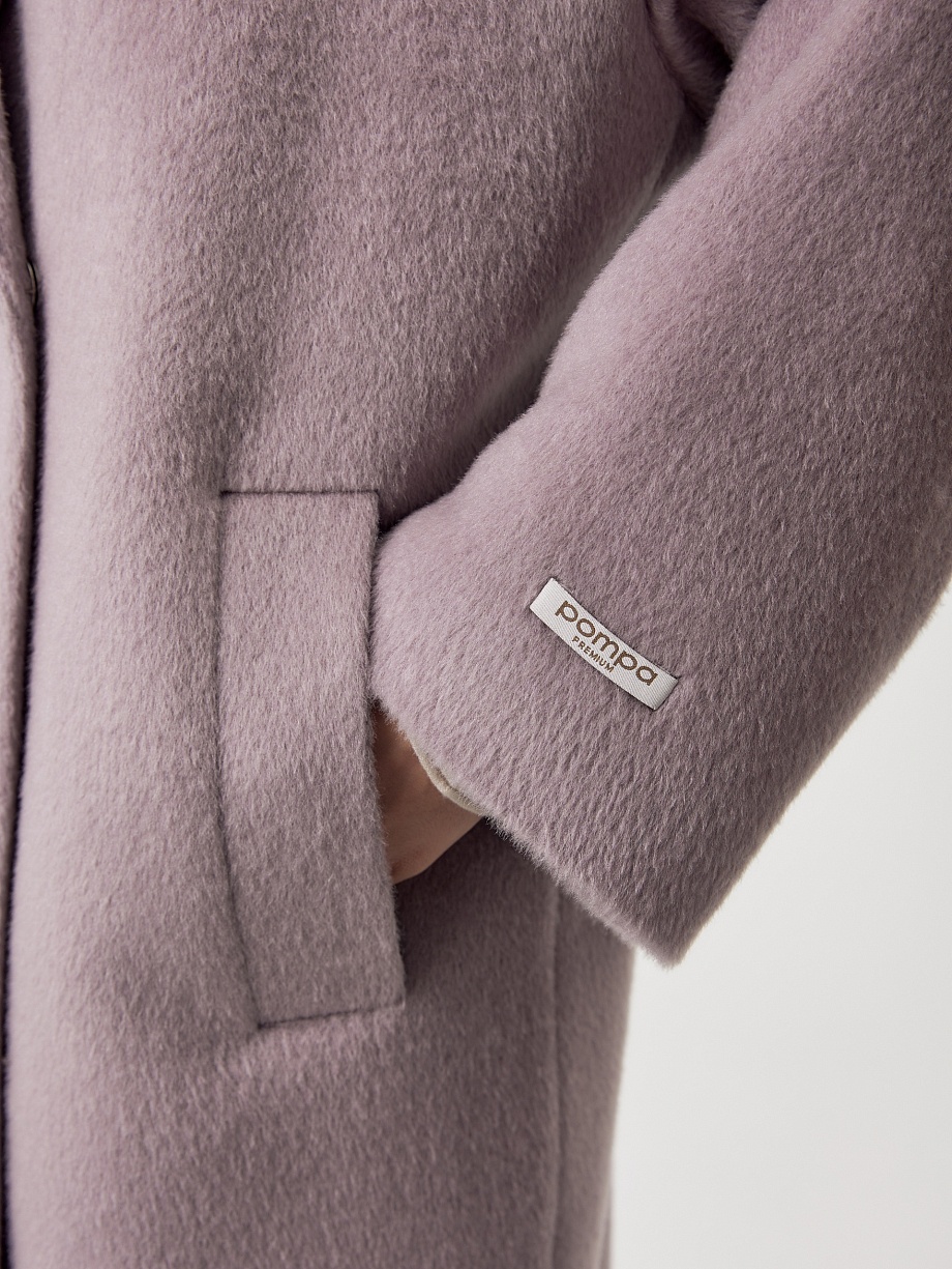 Пальто с мембраной из премиальной шерсти и шерсти Альпака