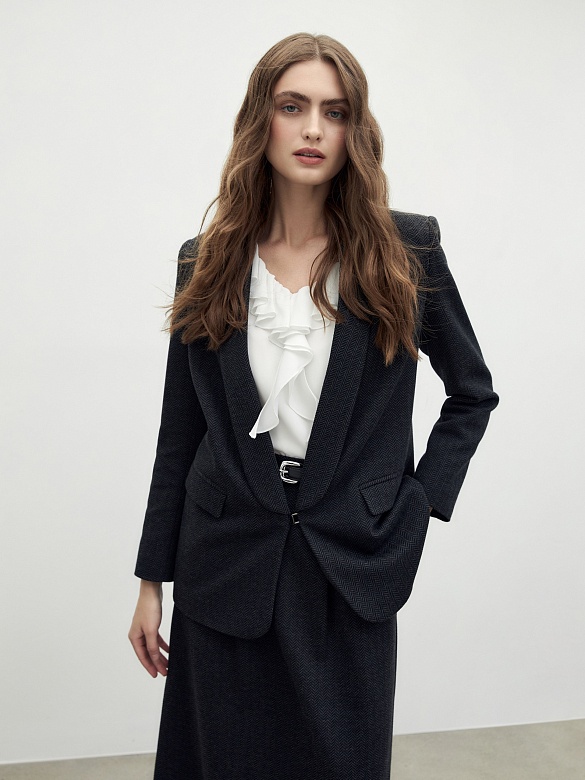 Жакет из жаккардового трикотажа POMPA арт.1390861jr1390