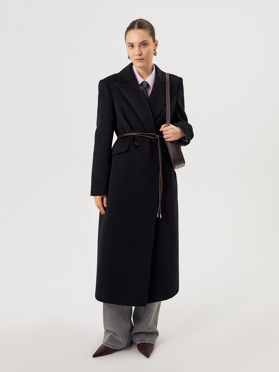 Пальто с мембраной из премиальной шерсти