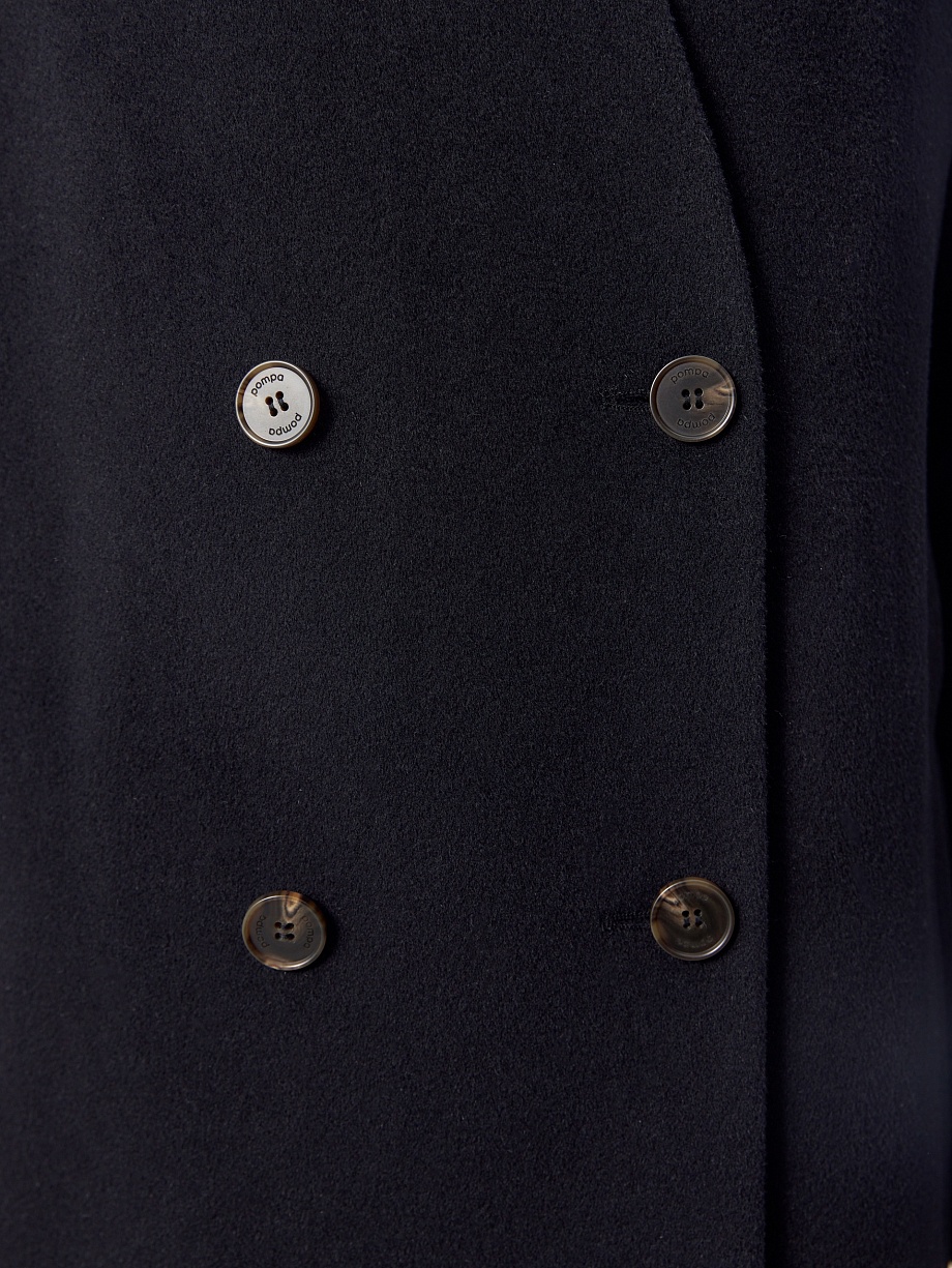 Пальто из шерсти с мембраной и утеплённой спинкой