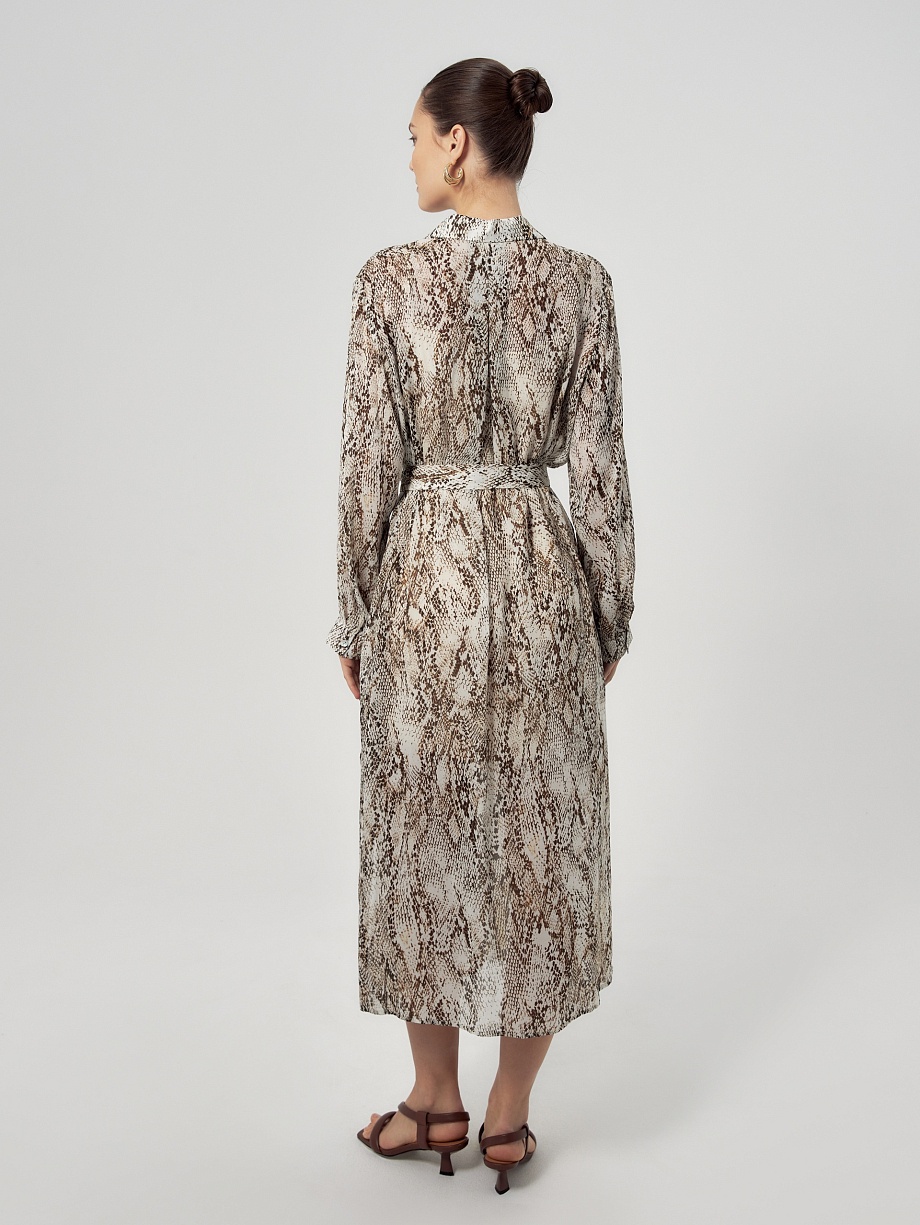 Платье-рубашка из 100% вискозы