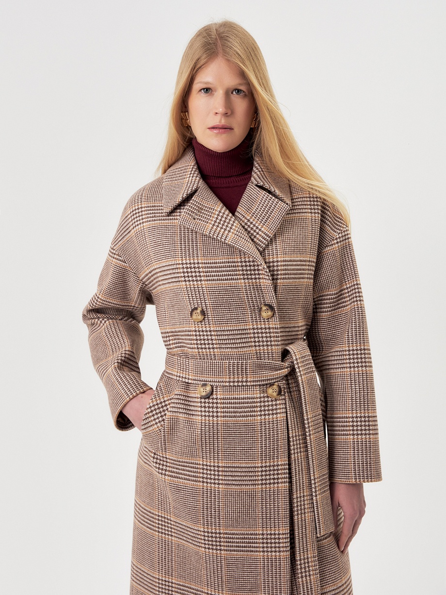 Шерстяное пальто с мембраной