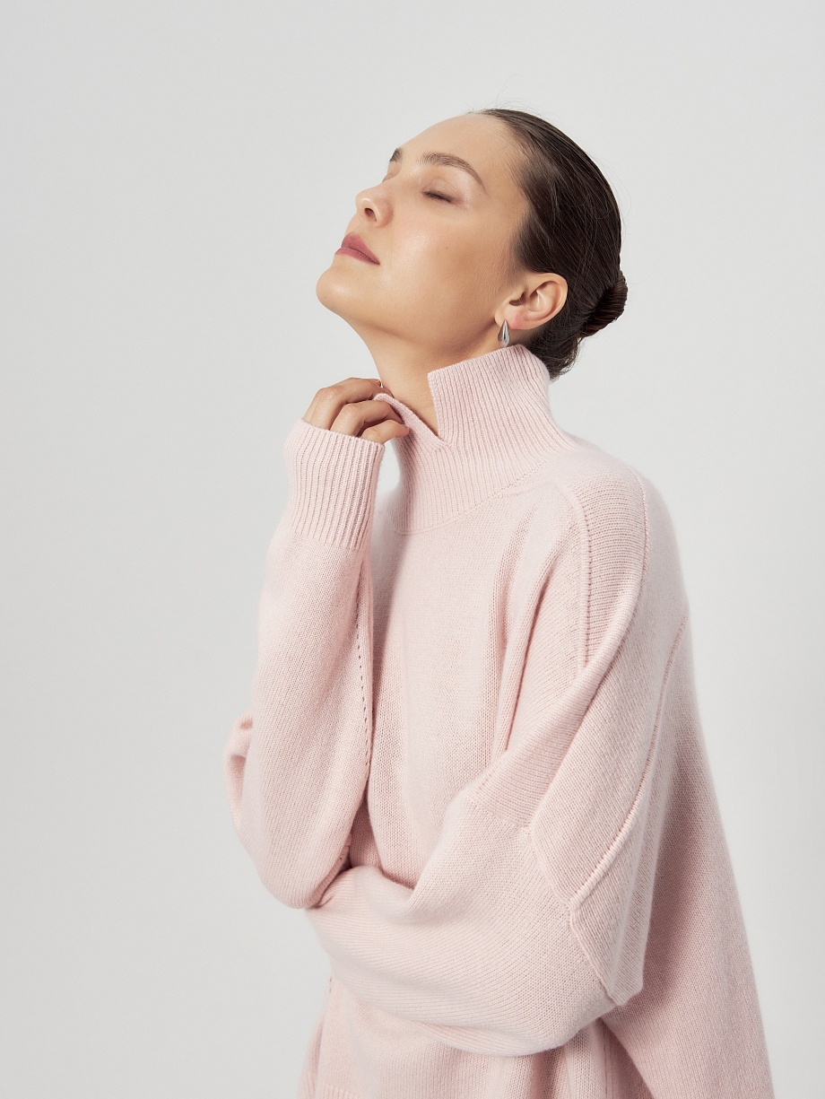 Объемный свитер из 100% кашемира