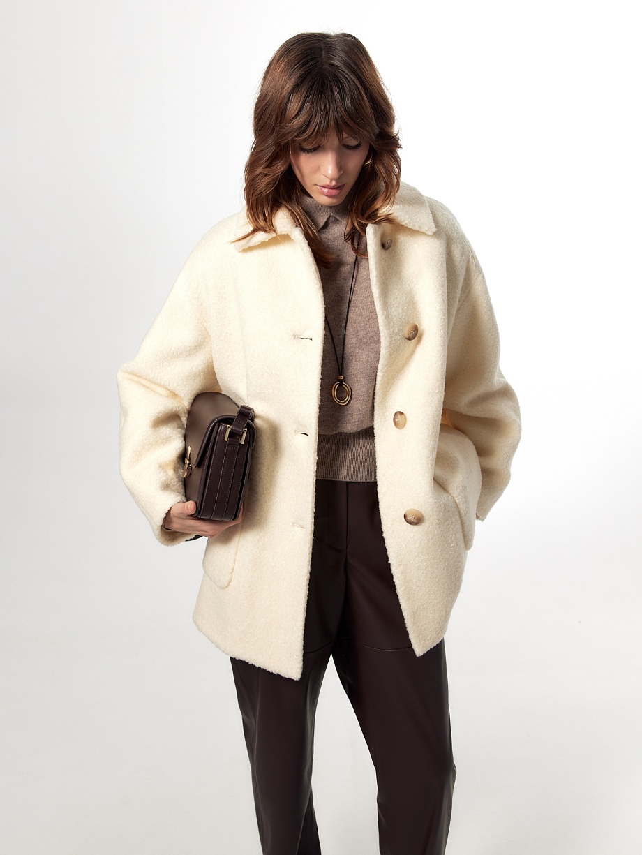 Укороченная экошуба с утеплителем и мембраной