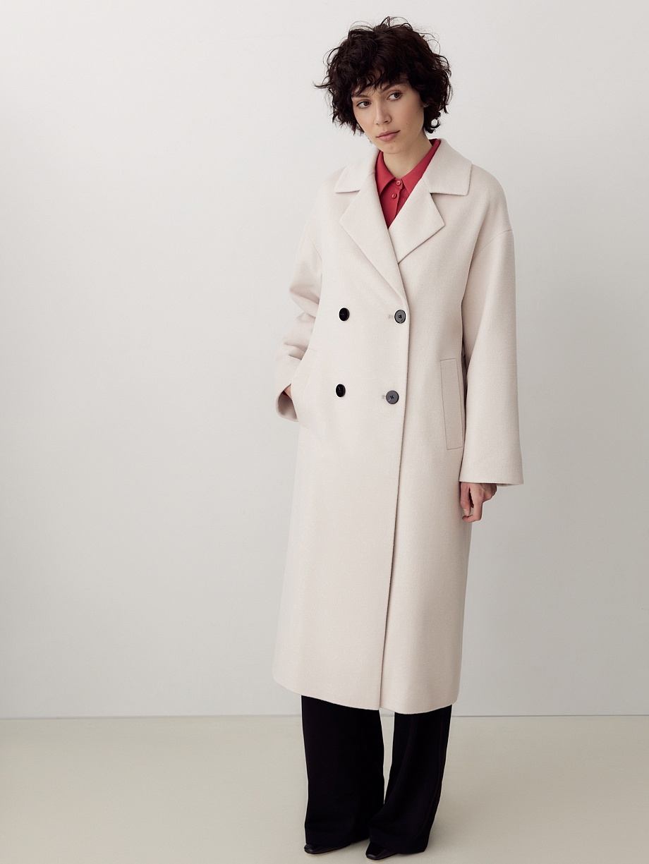 Шерстяное пальто с мембраной