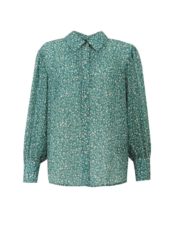 Романтичная блуза прямого силуэта