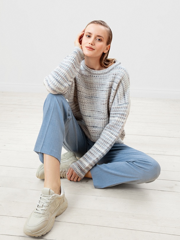 Джемпер крупной вязки