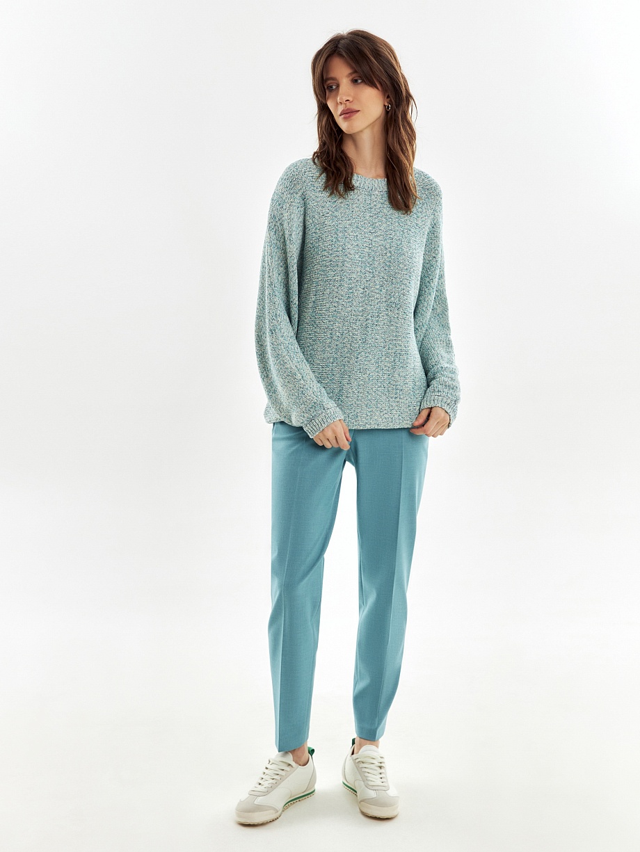 Мягкий вязаный джемпер оверсайз