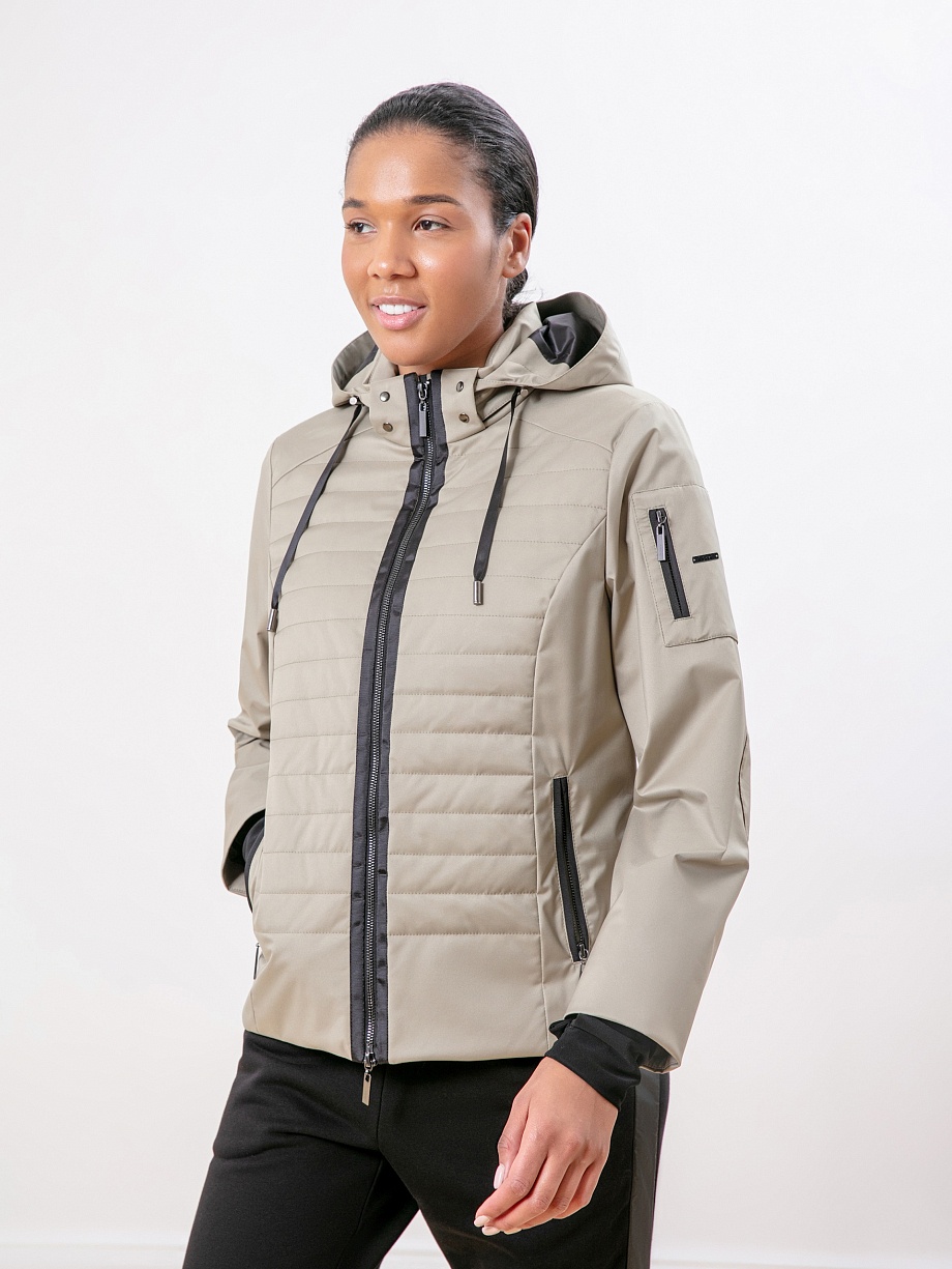 Куртка женская демисезонная с капюшоном